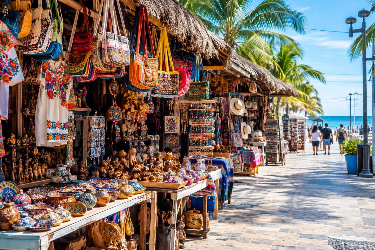Marché artisanal de Puerto Morelos